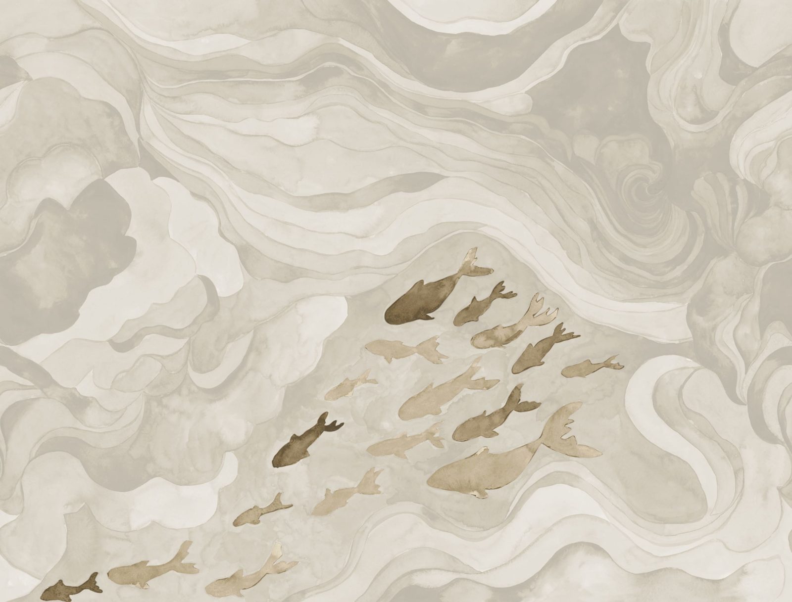 Silent Stream, Beige, Rebel Walls