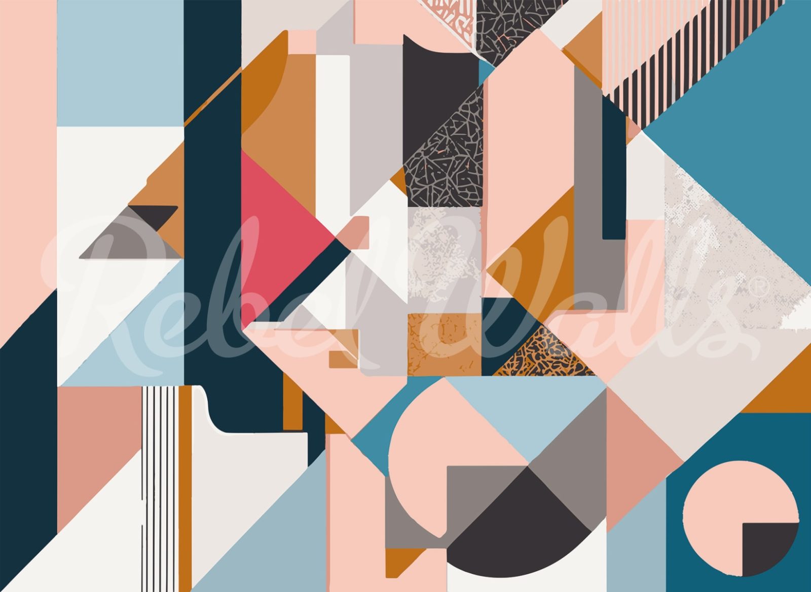 Retro Shapes, Multi, Rebel Walls