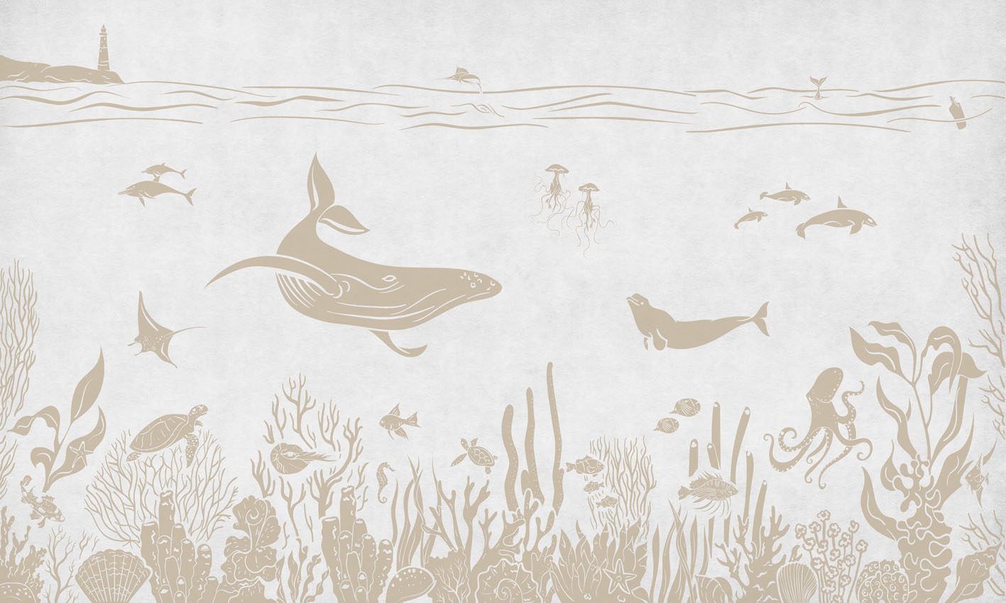 Monochrome Sea - White Vintage, Kikki Belle