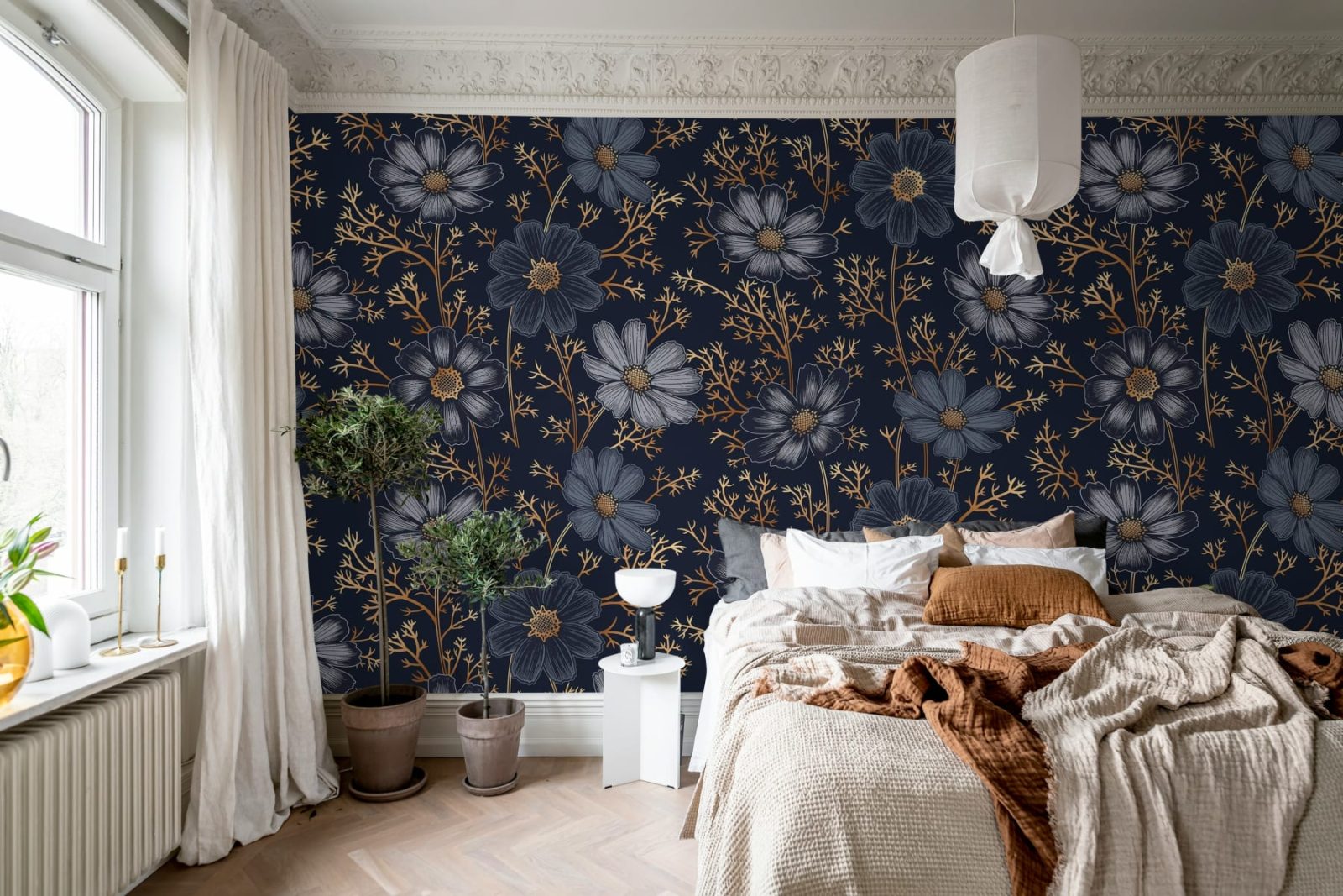 Grand Flowers, Gold, Rebel Walls 2