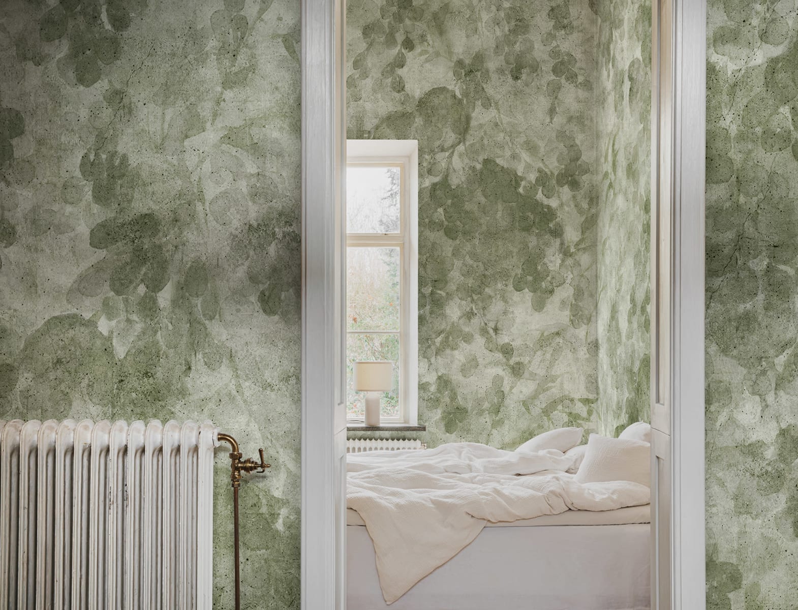 Grapevine Silhouette, Green, Rebel Walls 3