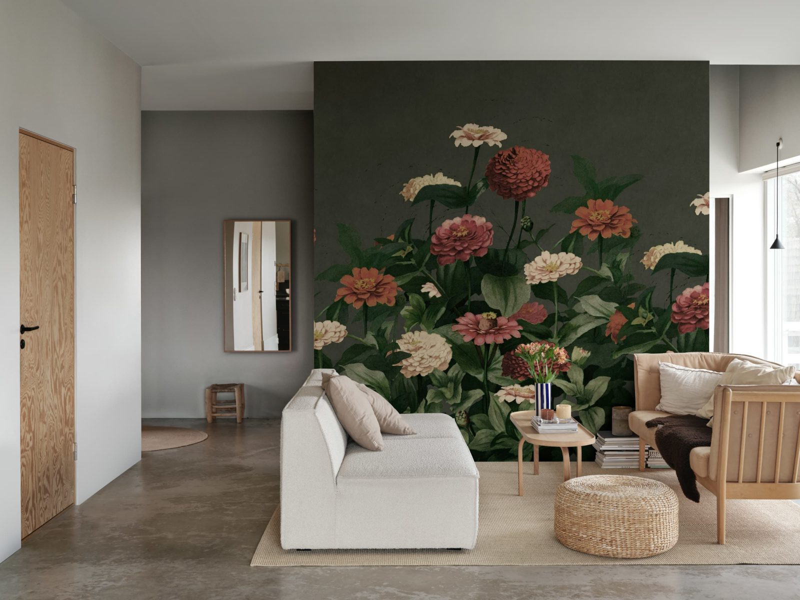 Vintage Meadow, Dark, Rebel Walls 2