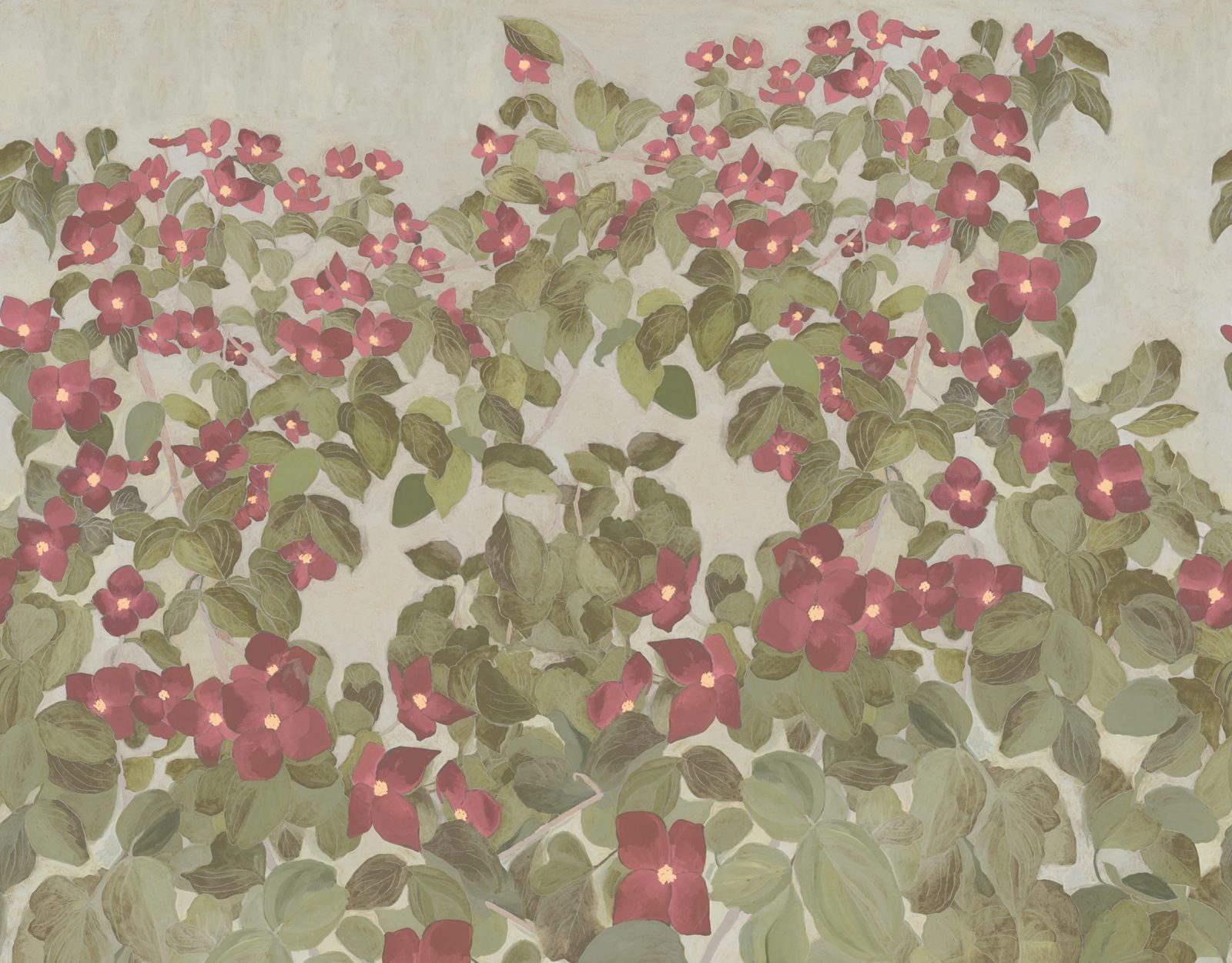 Parkflowers, Red, Rebel Walls