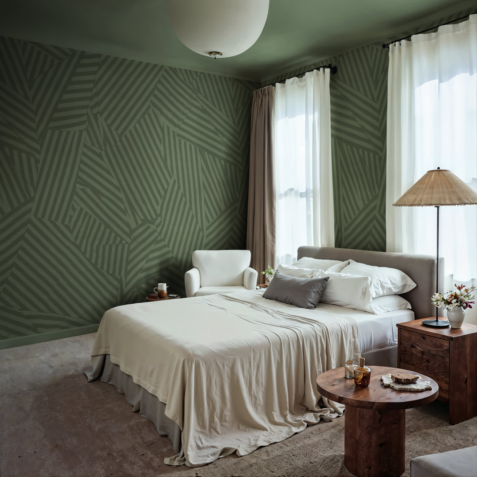 Abstract Weave, Green, Rebel Walls 3