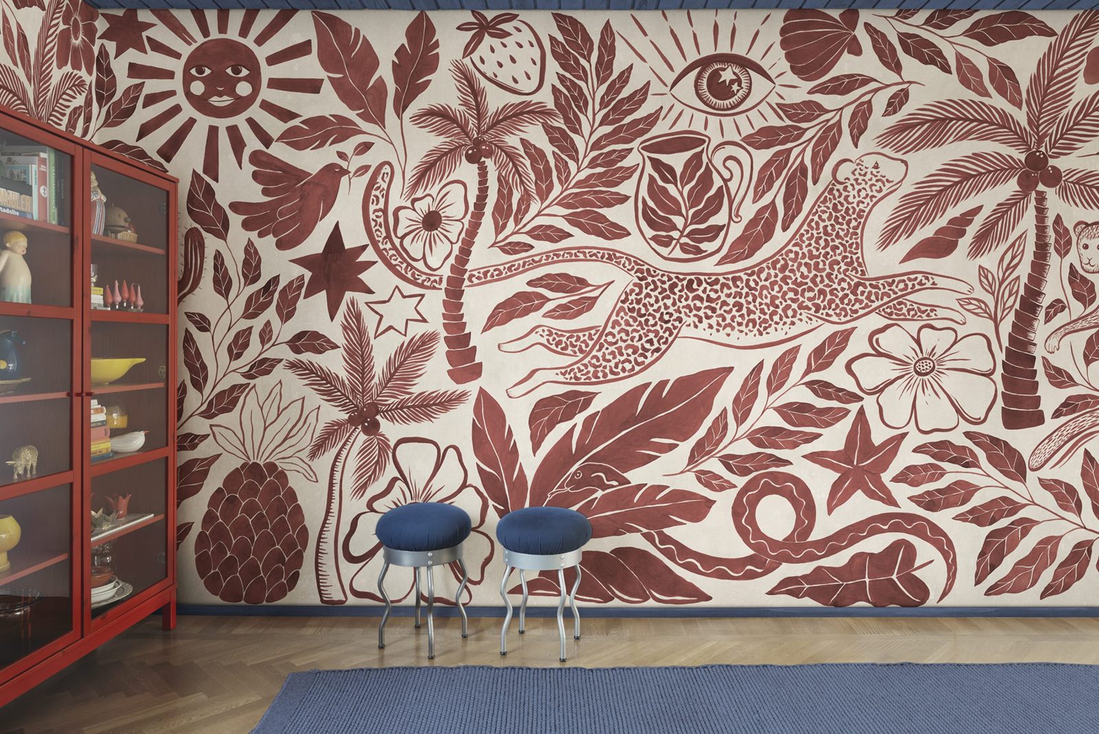 Midnight Tropics, Red, Rebel Walls 3
