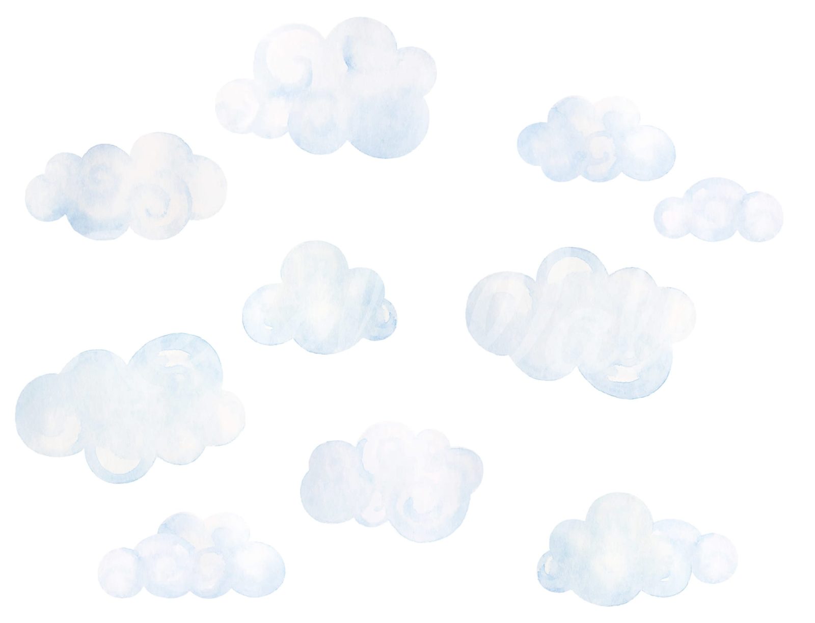 Watercolor Clouds, Rebel Walls
