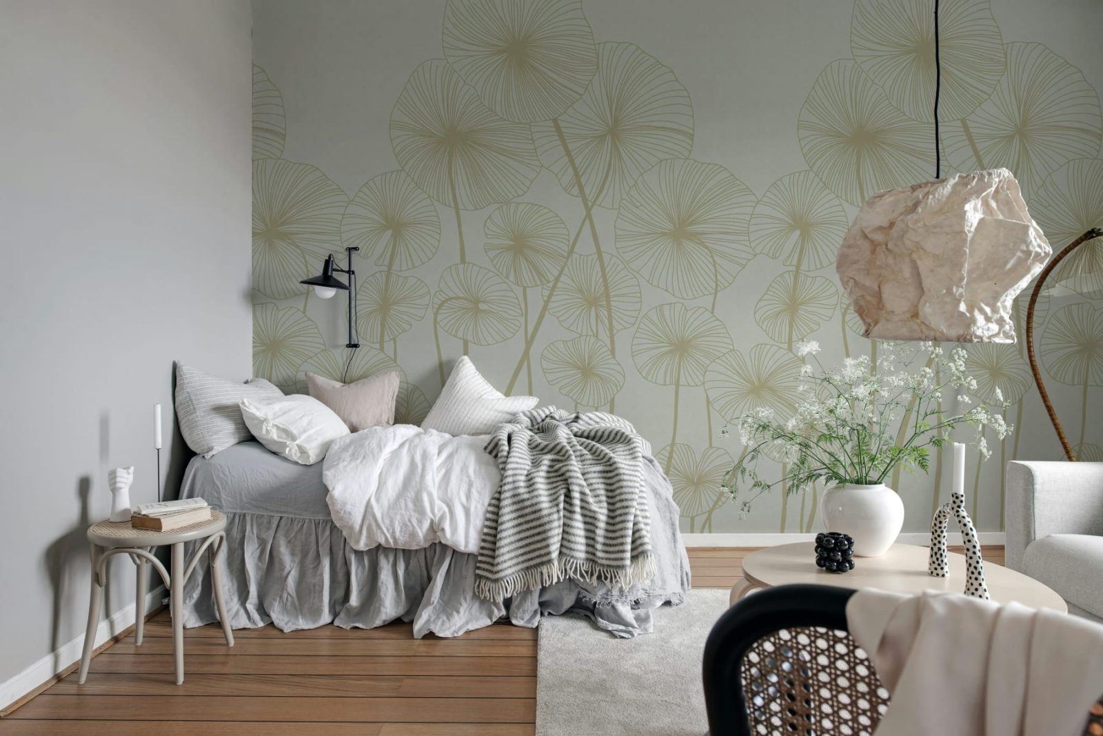 Waterlily Forest, Gray, Rebel Walls 3