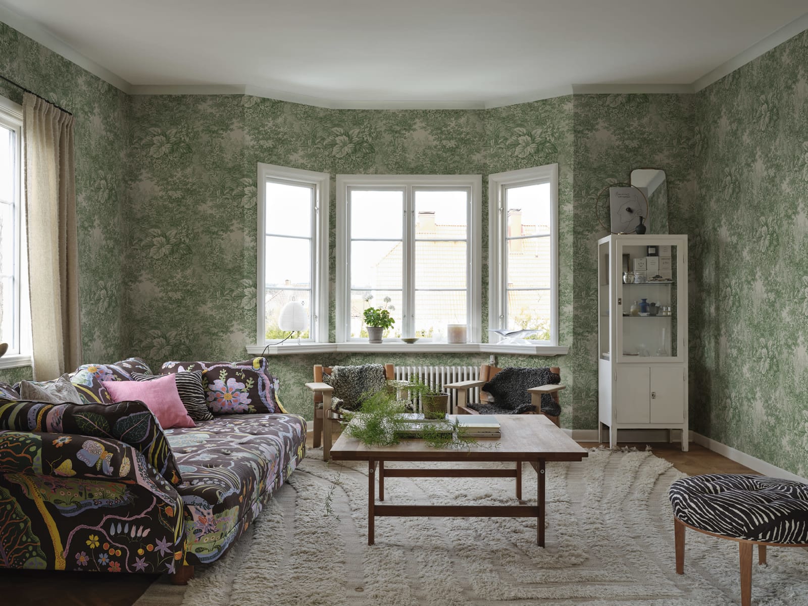 Forest Toile, Green, Sandberg 2