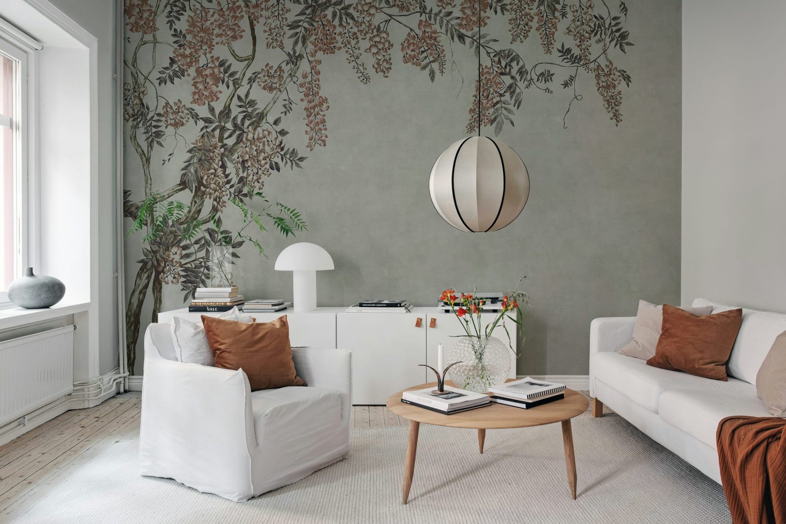 Wisteria Garden, Gray, Rebel Walls 2