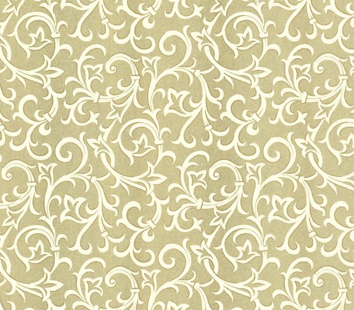 Brodsworth, Gold Metallic Luxury Patterned, 1838 Wallcoverings, 5.3mp / rola
