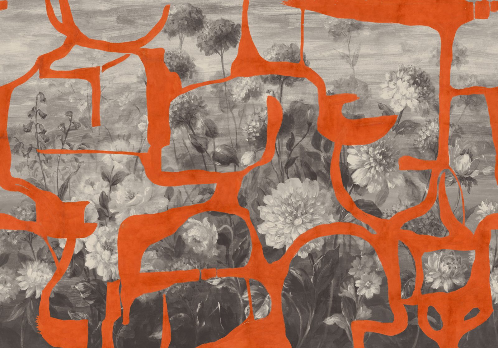 Prehistoric Flowers, Orange, TresTintas