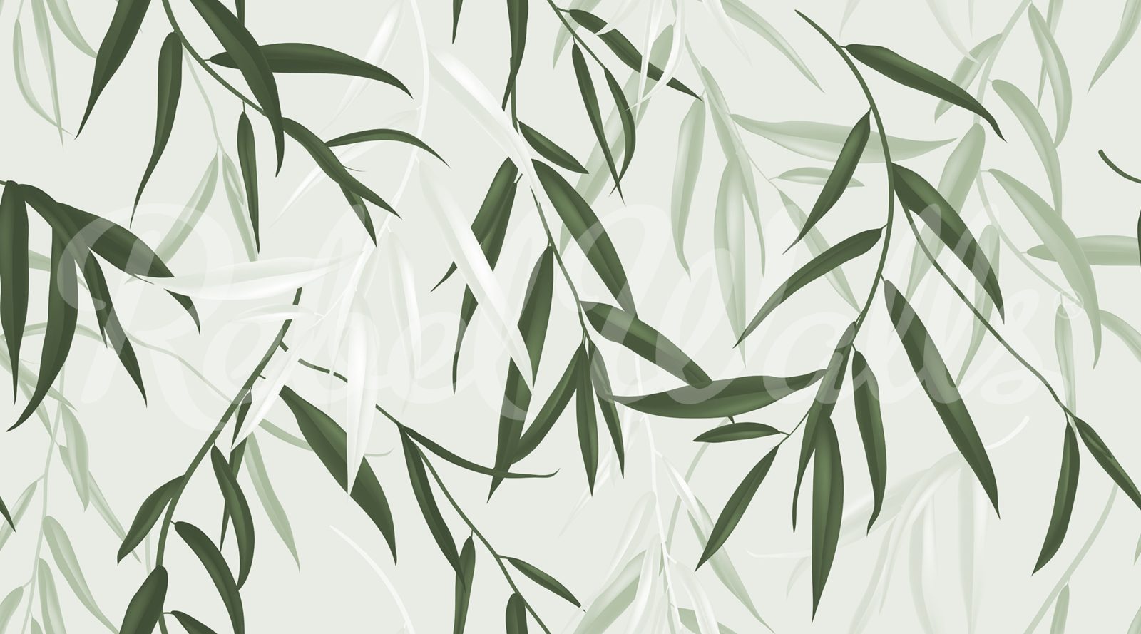 Bamboo Jungle, Green, Rebel Walls