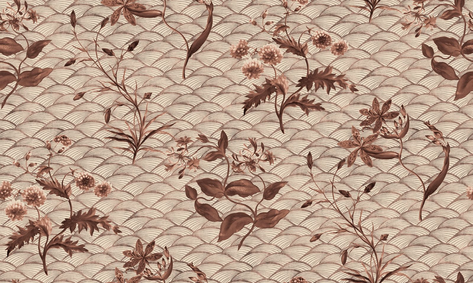 Floral Ripple, Rust, Rebel Walls