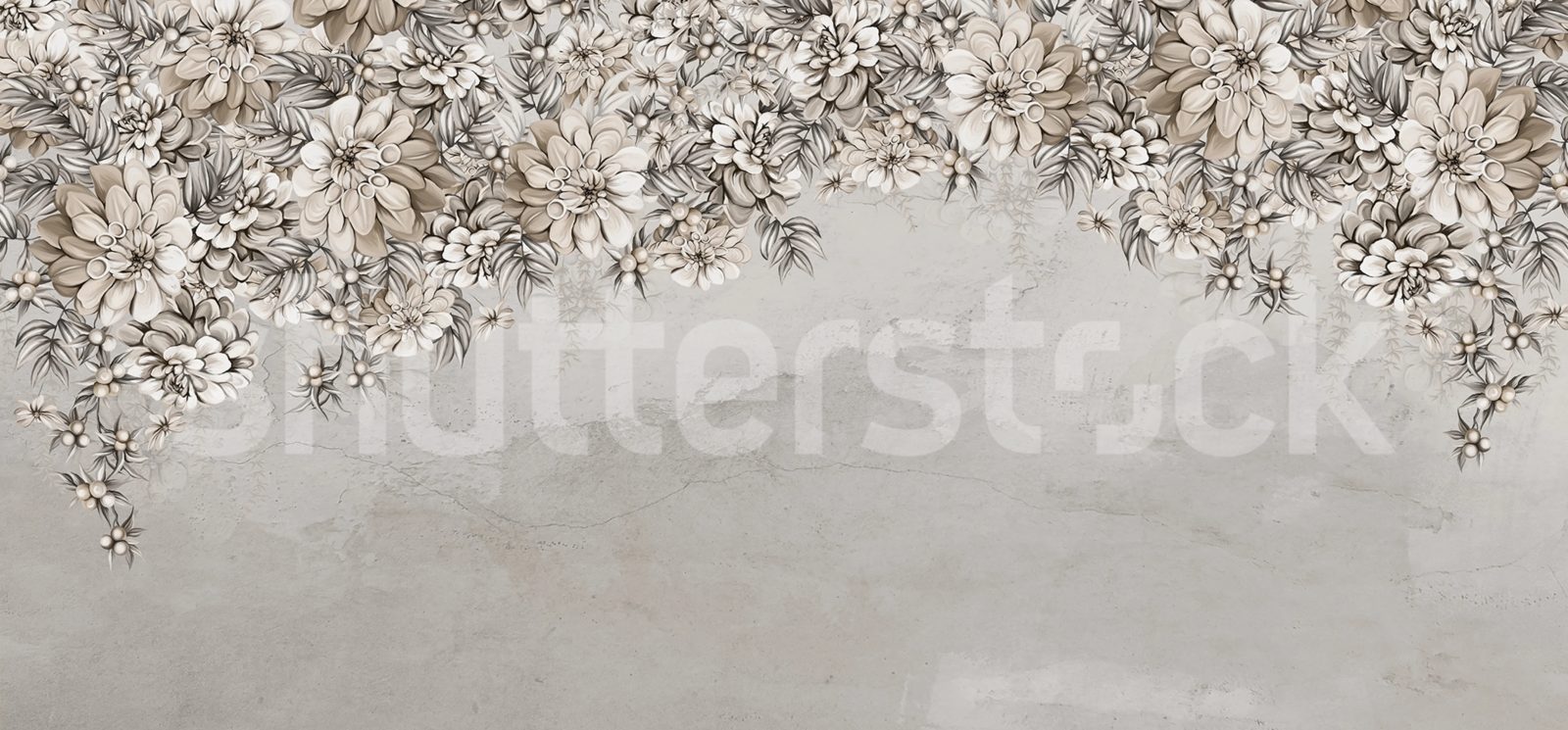 Serene Blossoms, Beige, Rebel Walls