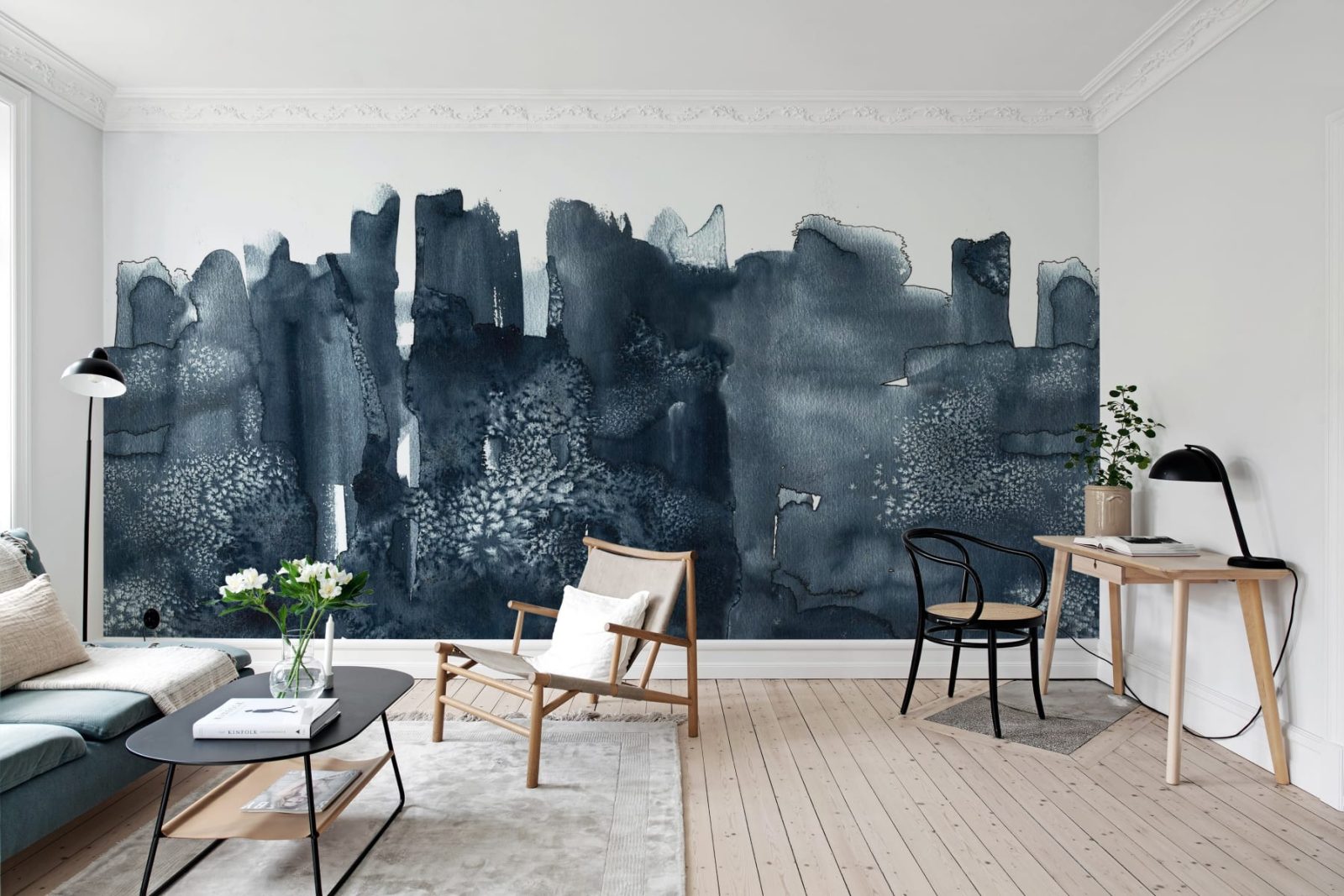 Watercolor City, Blue, Rebel Walls 2