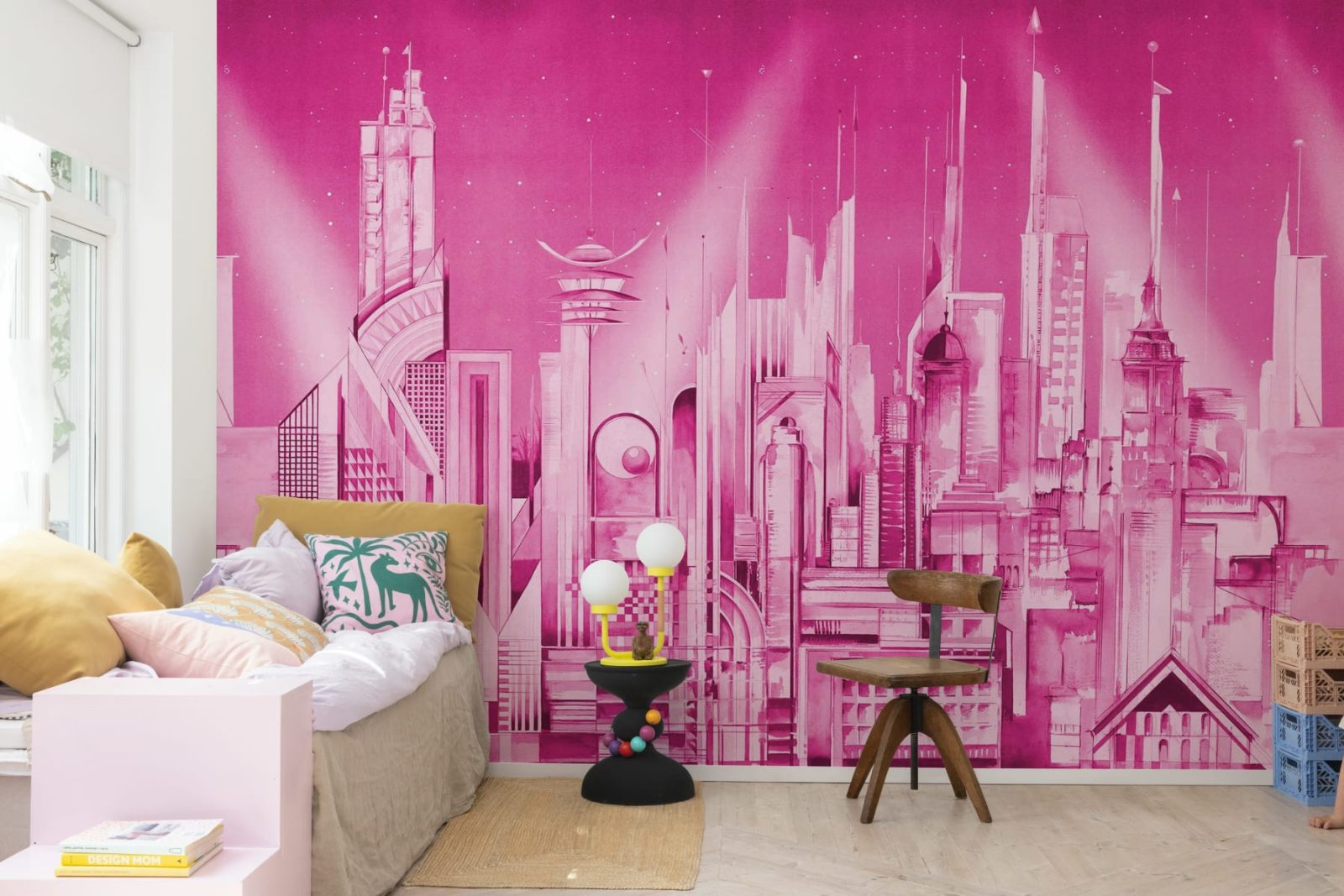 Sci-Fi Town, Pink, Rebel Walls 3
