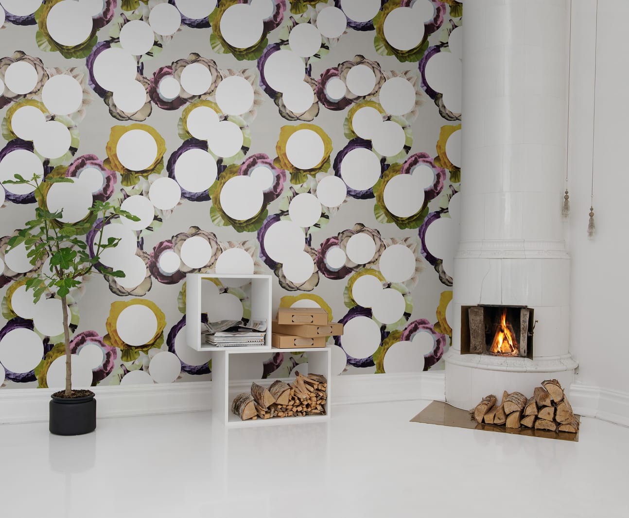 Flower Dot, Vintage, Rebel Walls 3