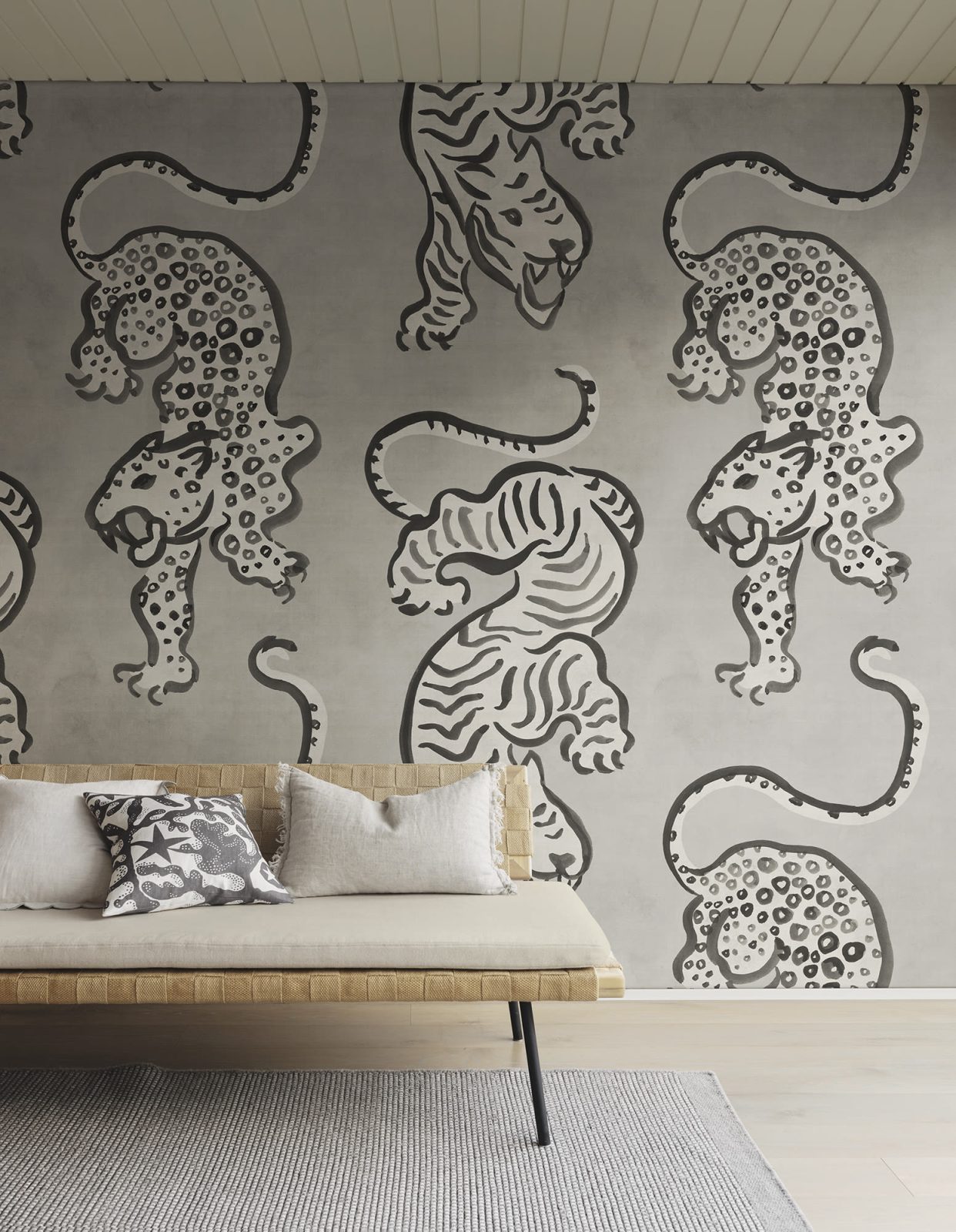Ink Tiger, Gray, Rebel Walls 3