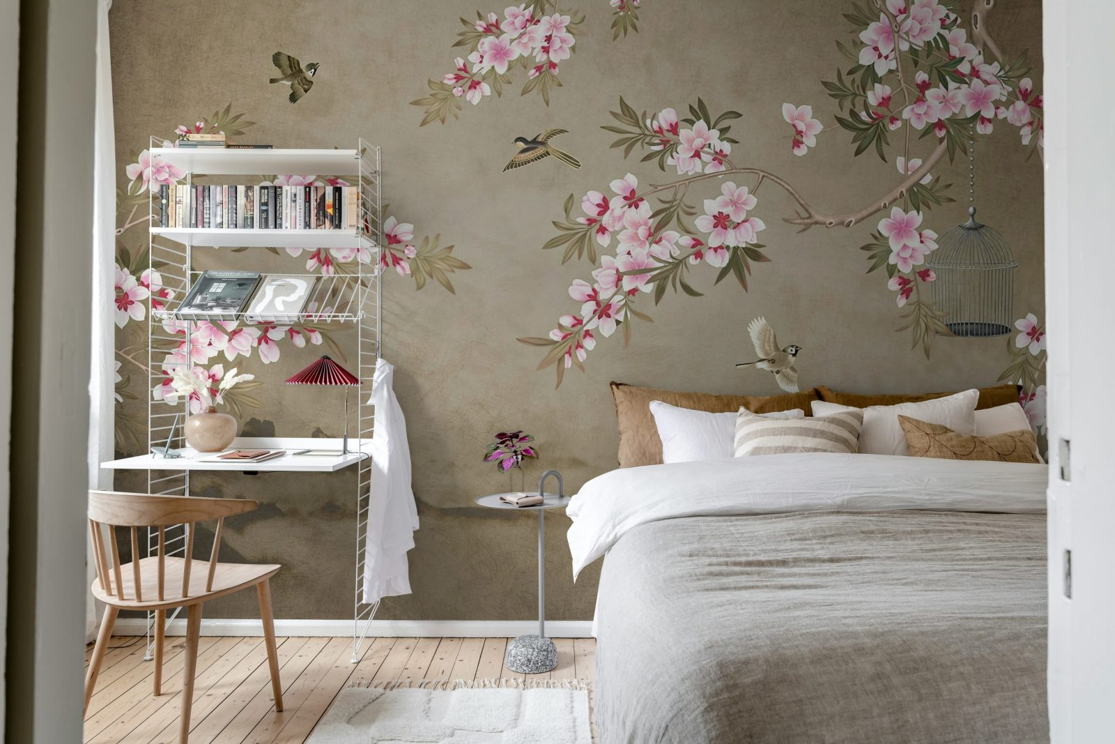 Chinoiserie Branches, Brown, Rebel Walls 3