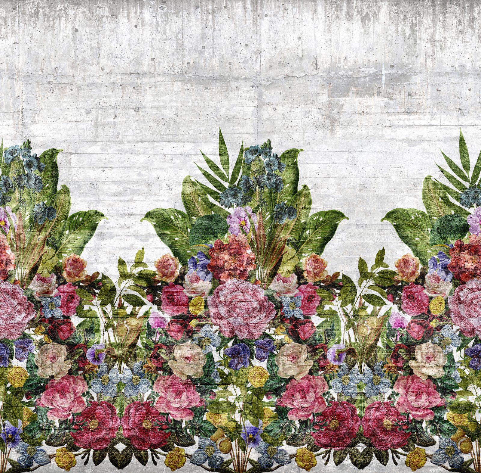 Flower Burst, Concrete, Rebel Walls