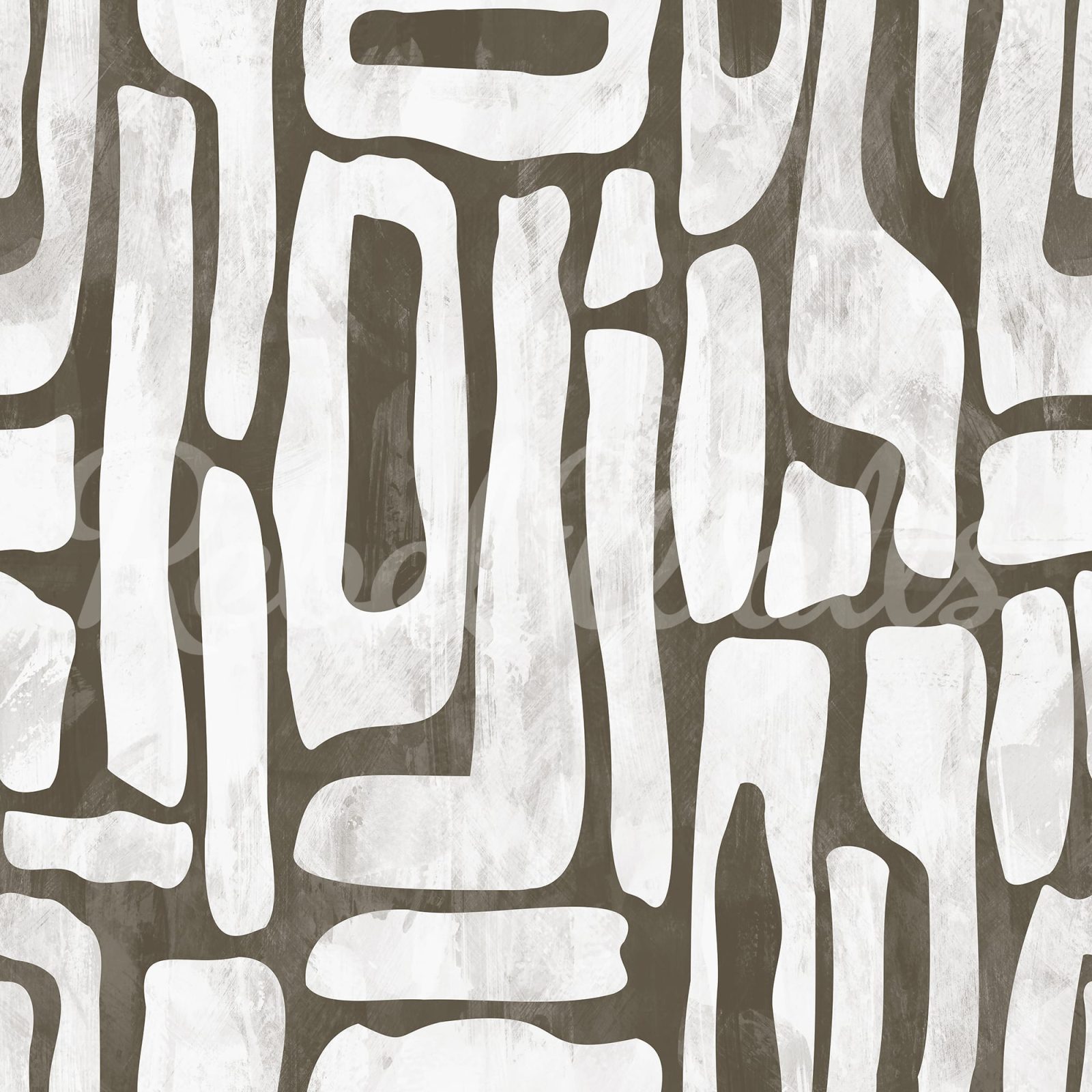 Aesthetic Shapes, Brown, Rebel Walls