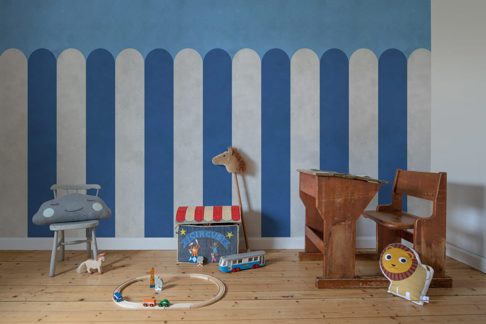 Circus Stripes, Blueberry, Rebel Walls 2