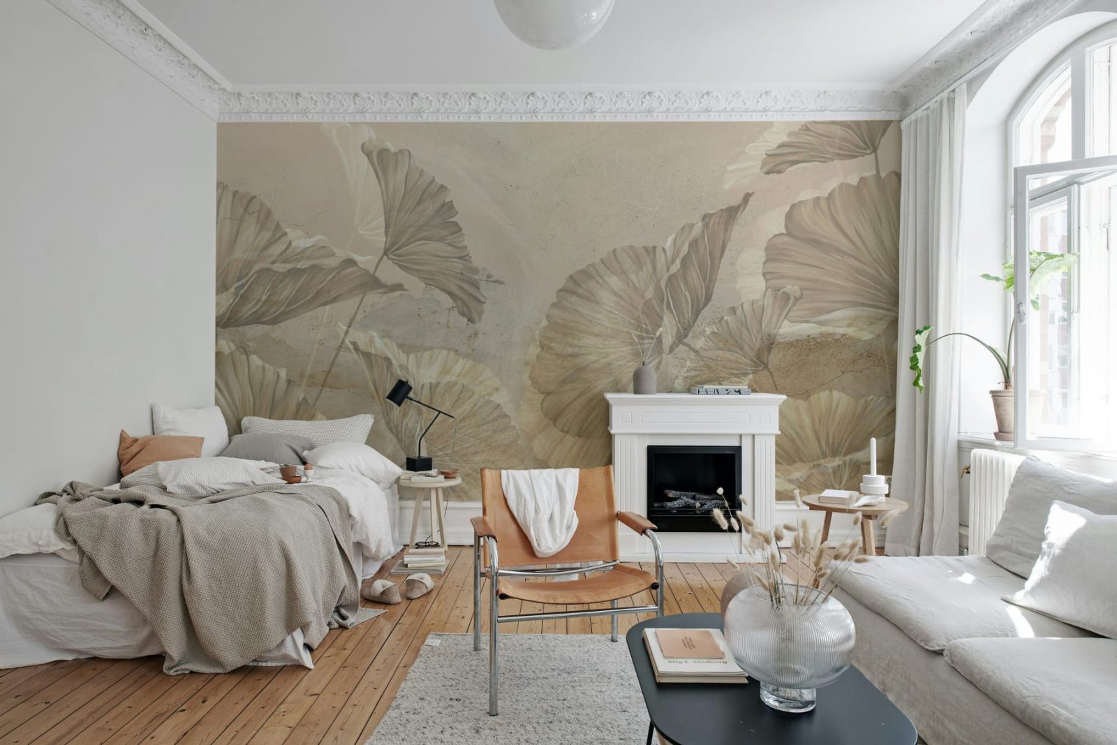 Shadow Leaf, Beige, Rebel Walls 2