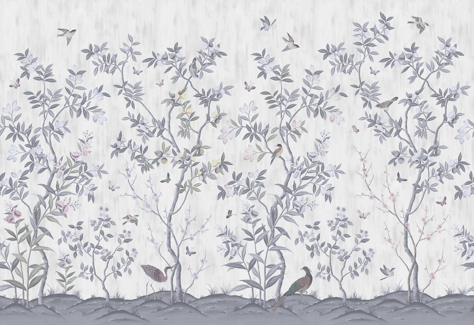 Chinoiserie Chic, Pearl Gray, Rebel Walls