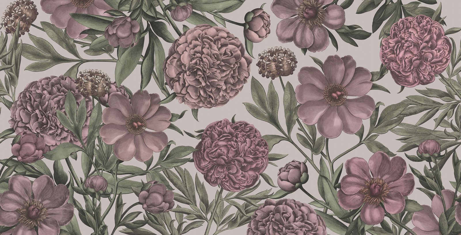 Peony Delight, Purple, Rebel Walls