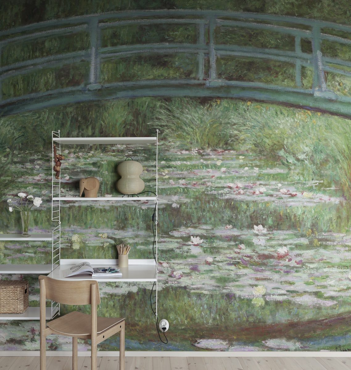 The Japanese Footbridge by Monet, Rebel Walls 3