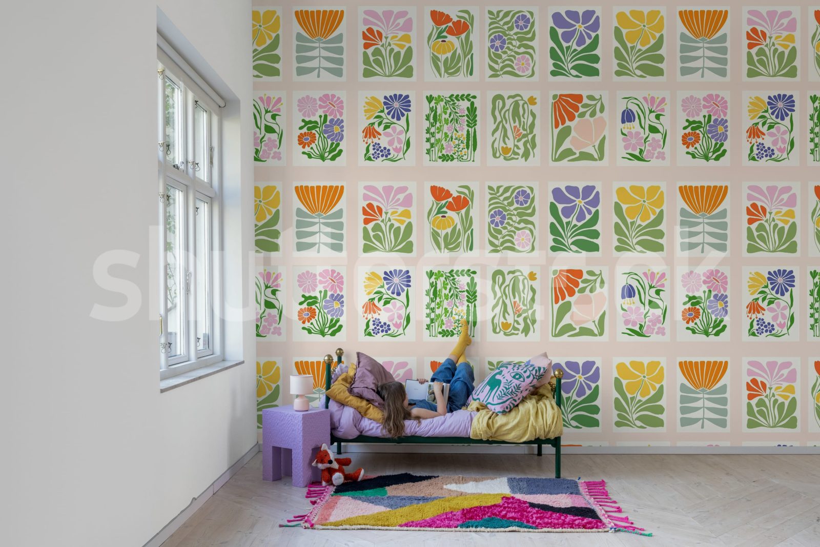 Playful Flora, Pink, Rebel Walls 3