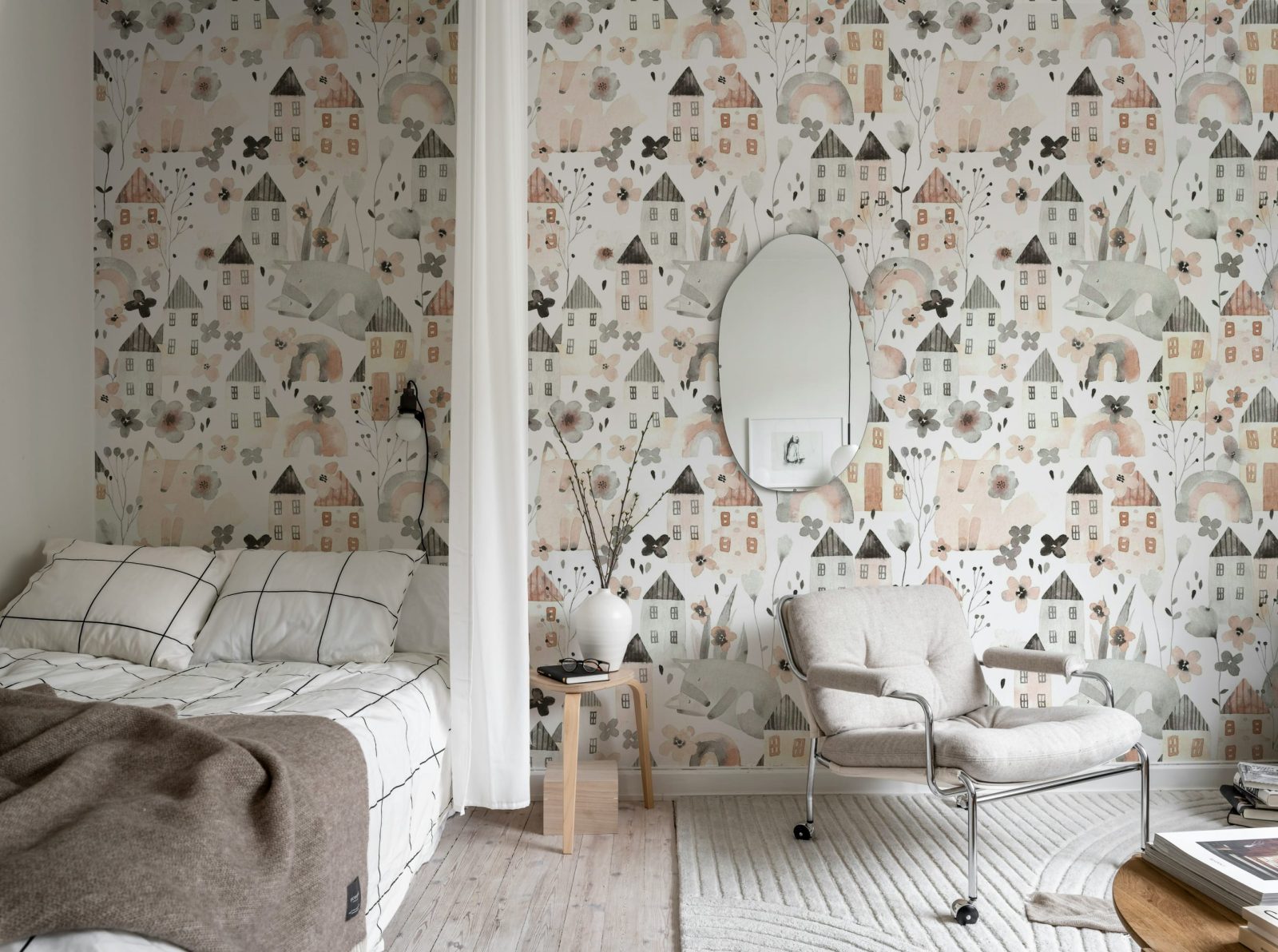 Fox Village, Pink, Rebel Walls 3