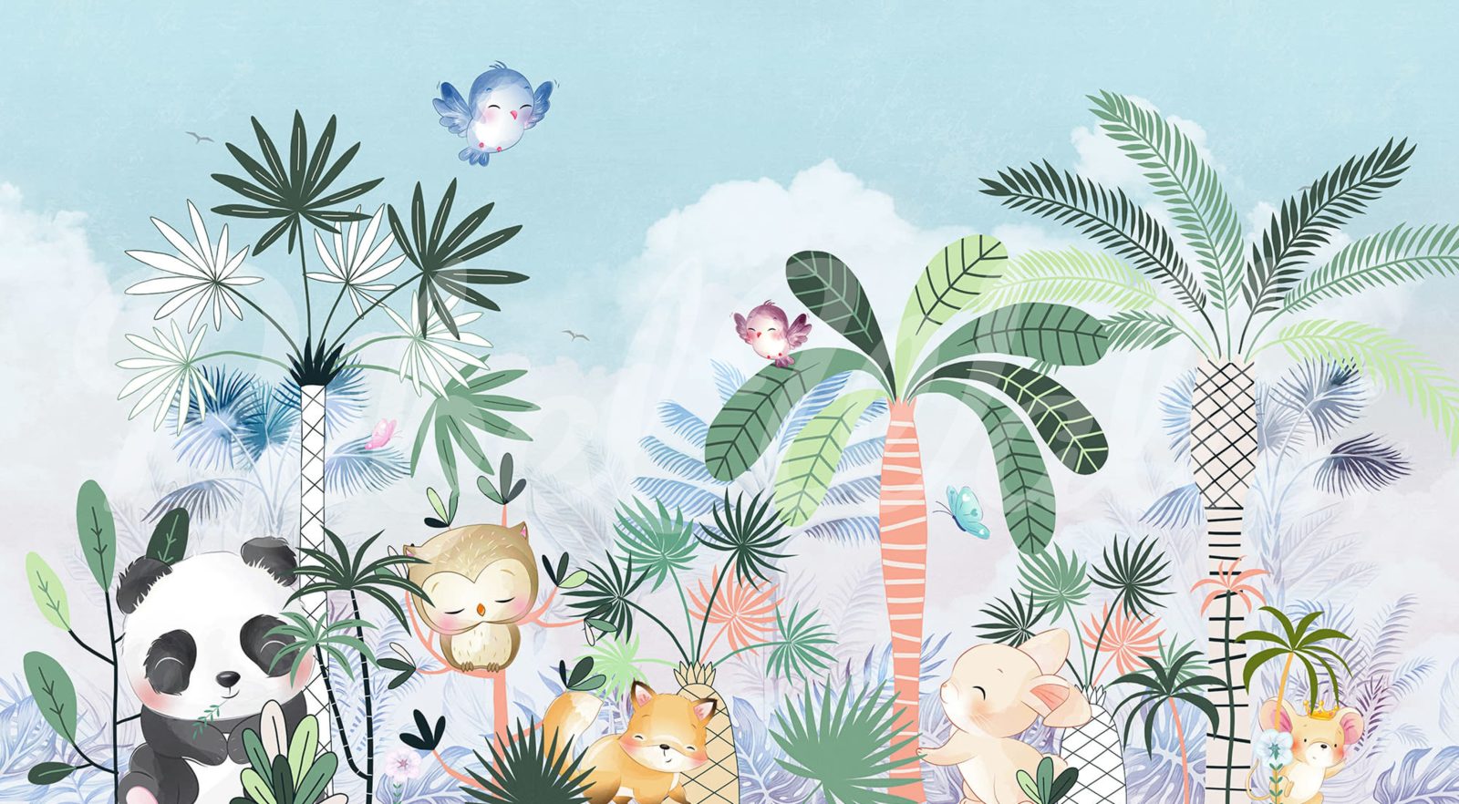 Jungle Fun, Pastel, Rebel Walls