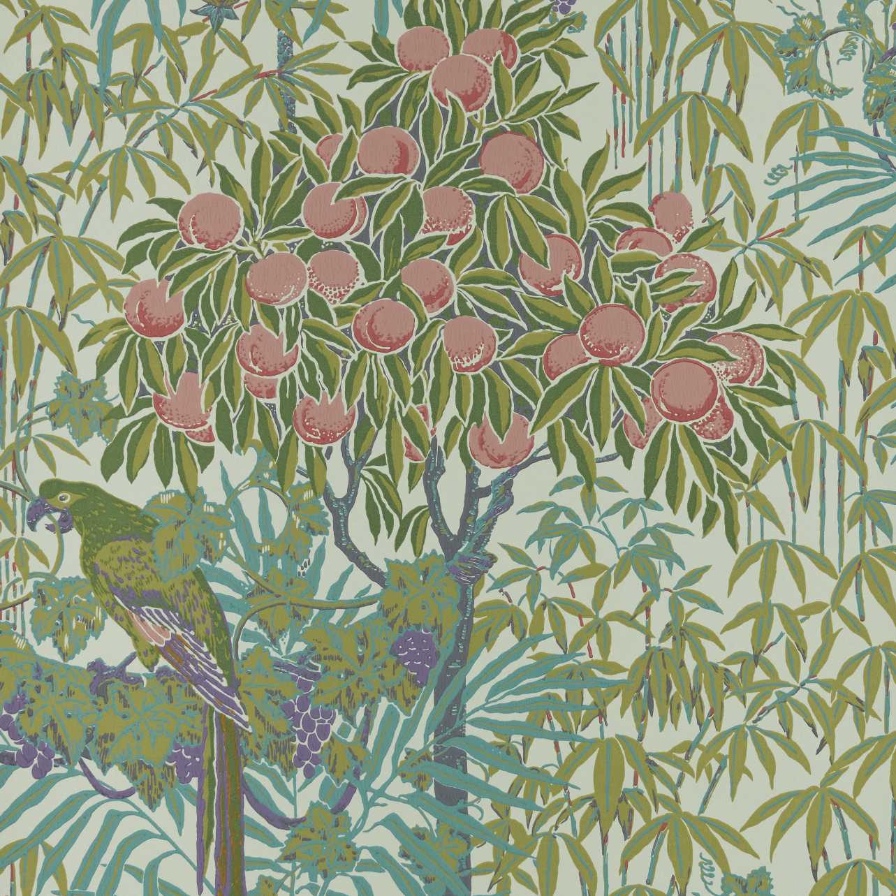 Macaw, Olive Green, 1838 Wallcoverings, 5.3mp / rola