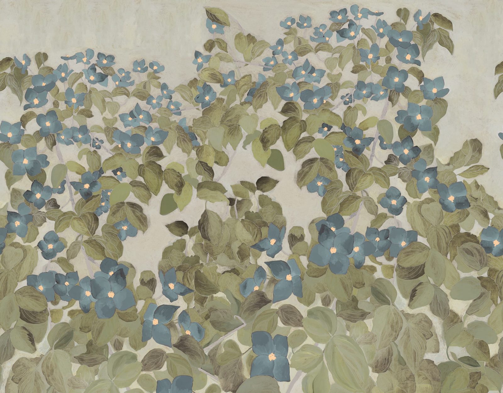 Parkflowers, Blue, Rebel Walls