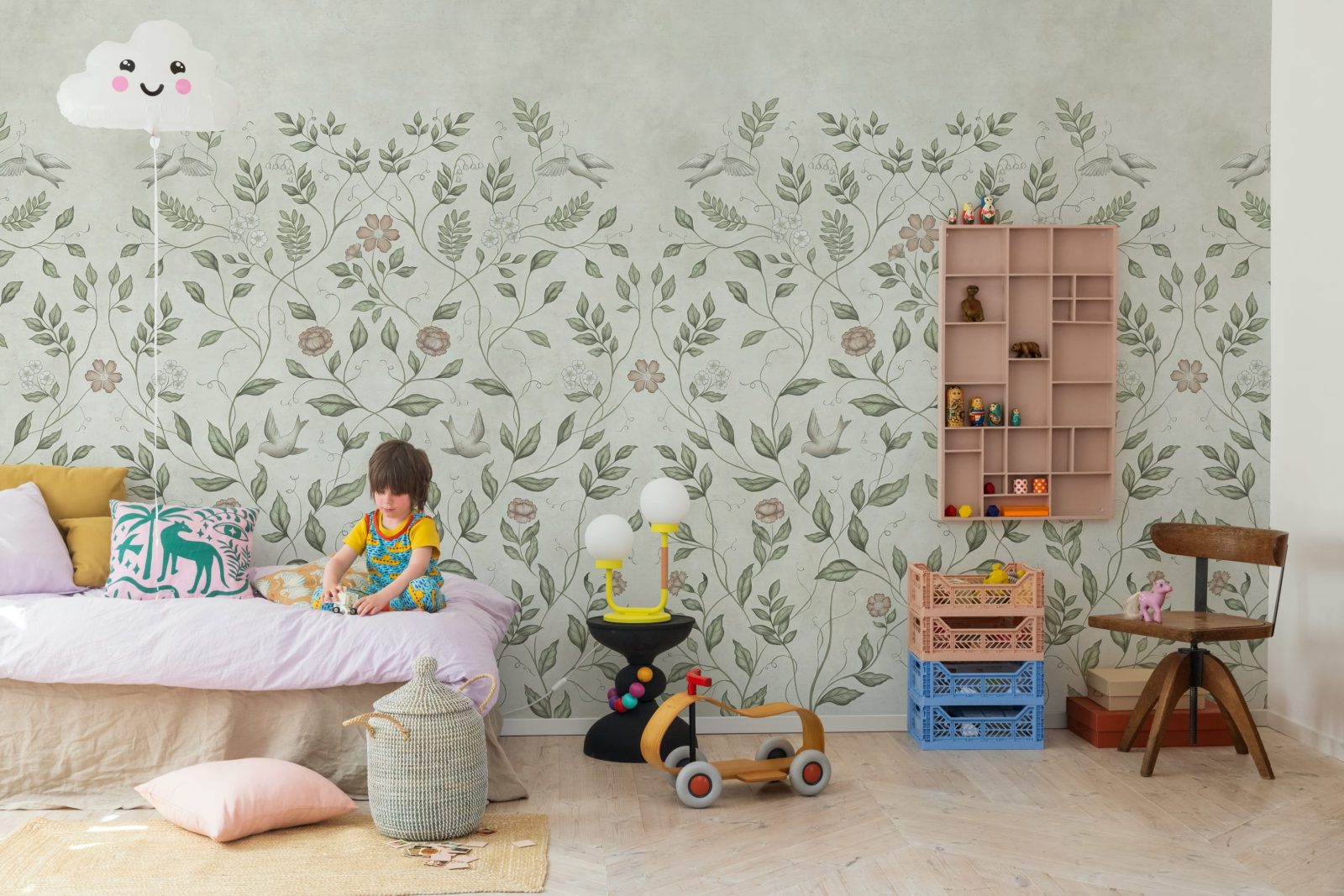 Serene Garden, Beige, Rebel Walls 3
