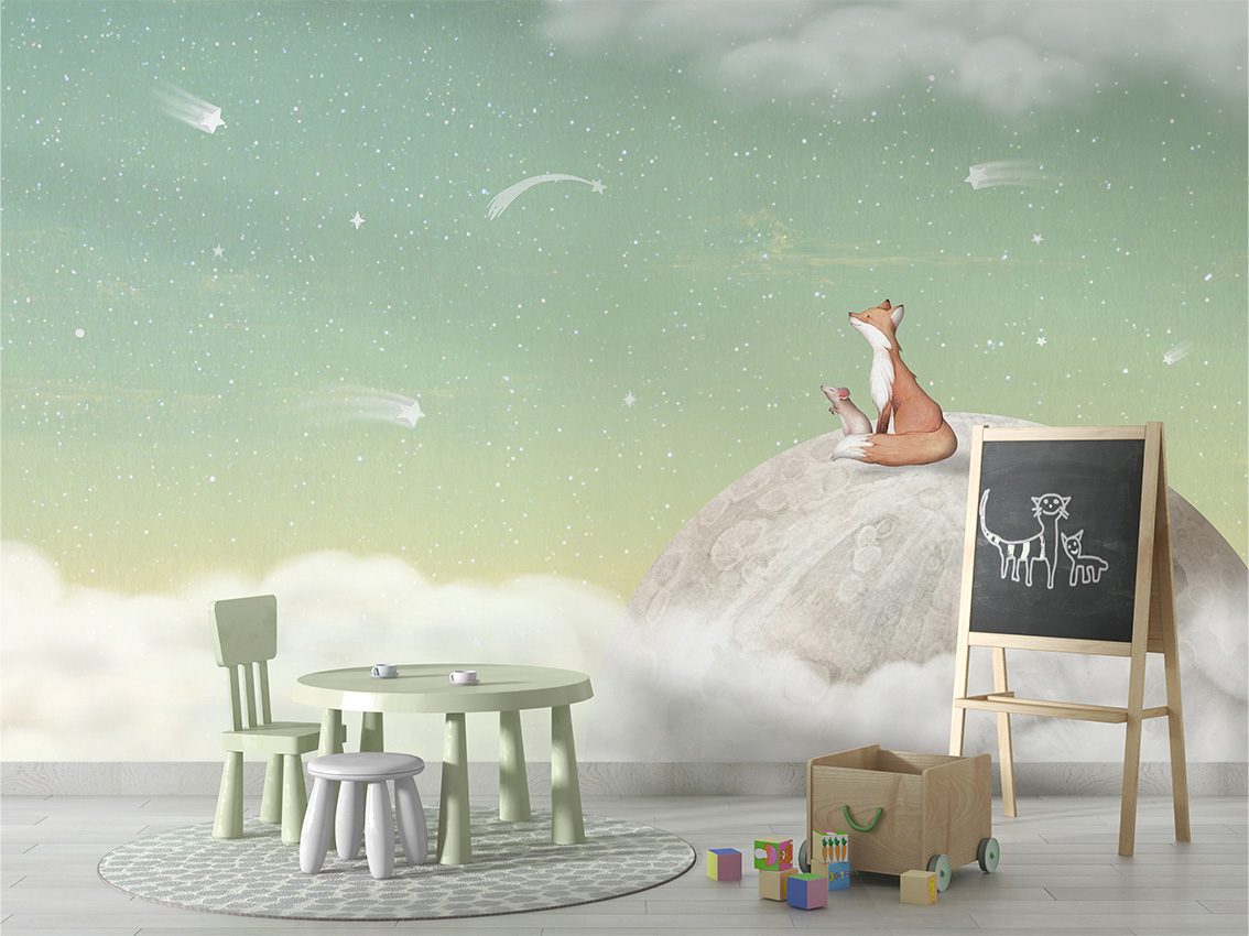 Fox on the Moon - Green, Oliver Robins 4