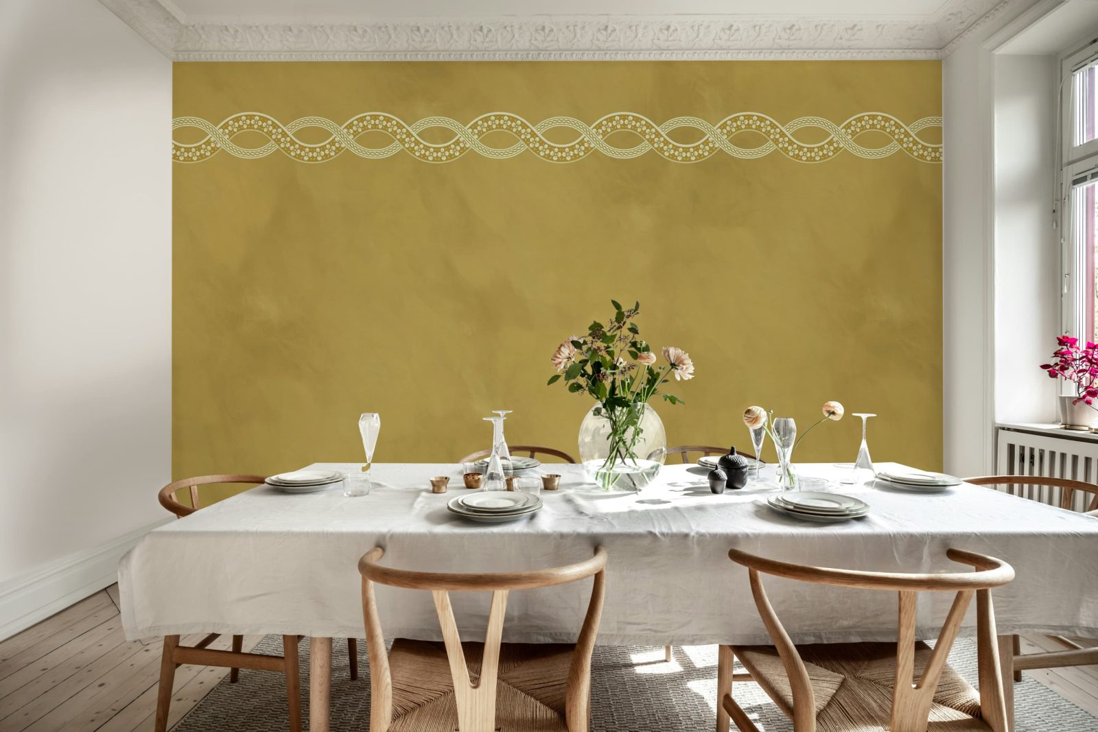 Ivory Braid, Yellow, Rebel Walls 2
