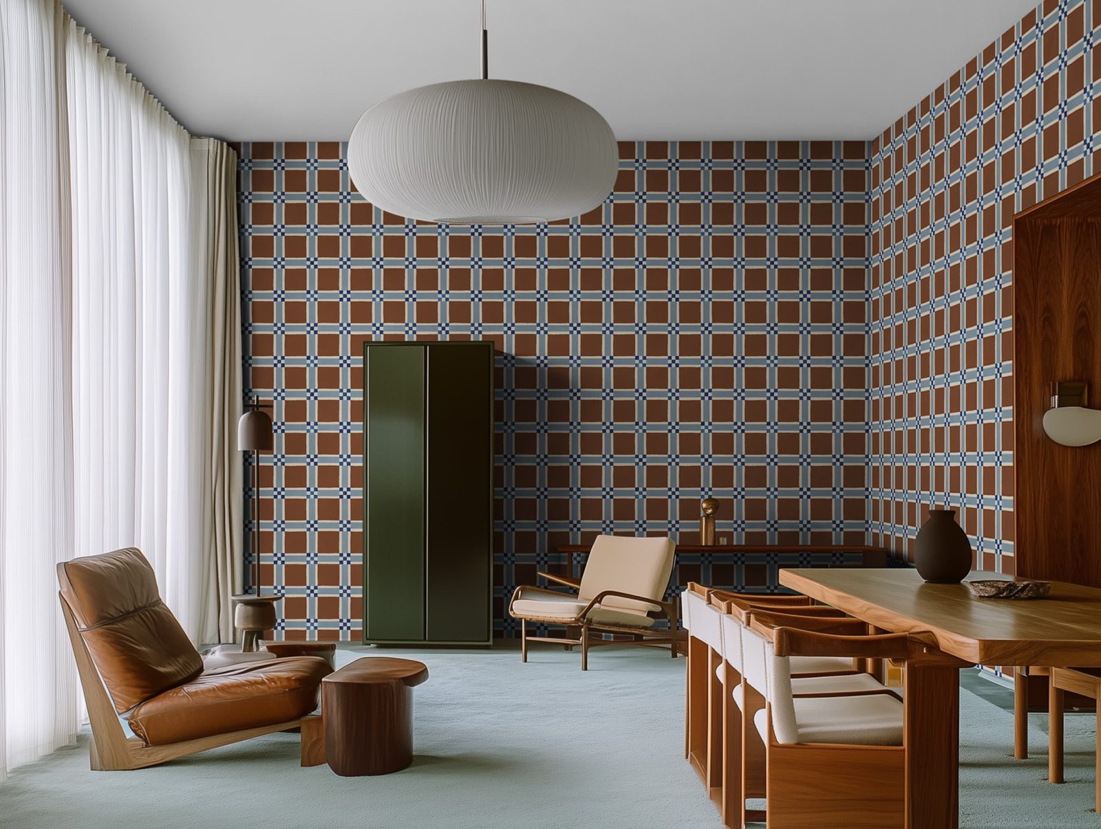 Bold Grid, Brown, Rebel Walls 2
