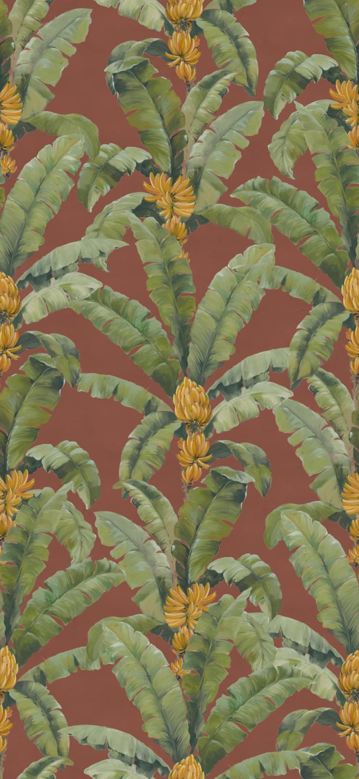 Banana Leaf, Burgundy, Rebel Walls
