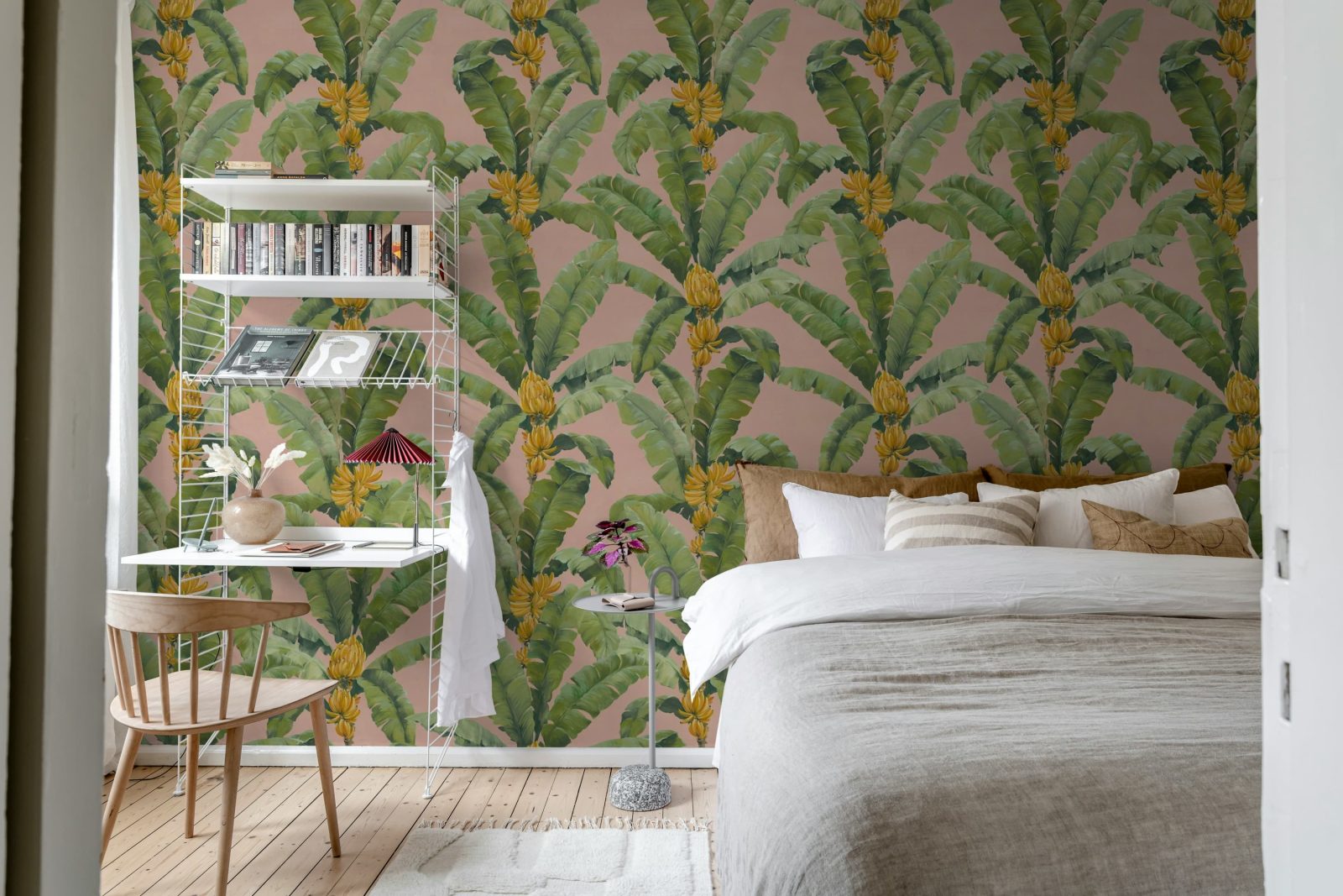Banana Leaf, Pink, Rebel Walls 3