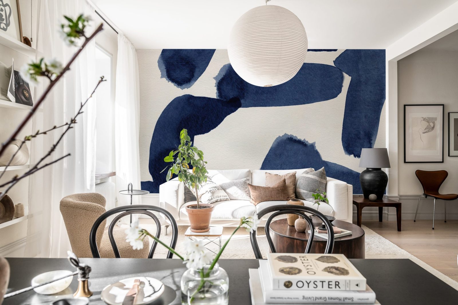 Wiggle Shapes, Blue, Rebel Walls 2