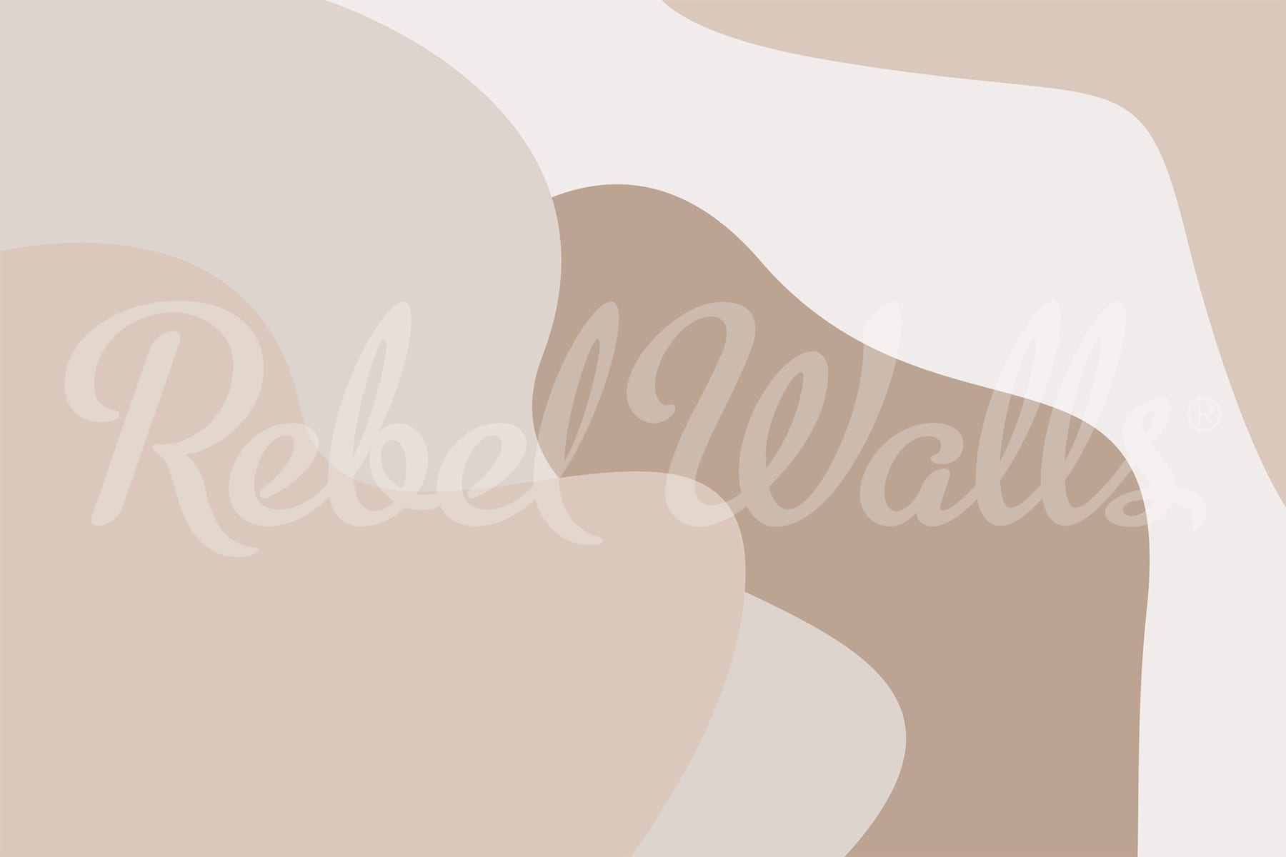 Soft Forms, Beige, Rebel Walls