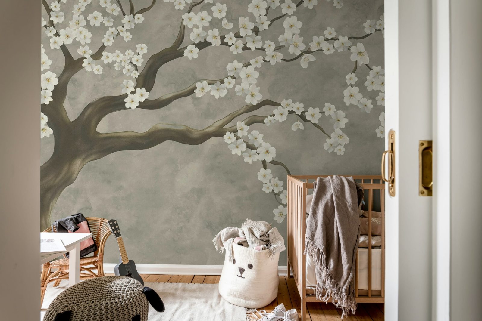Calm Blossom, White, Rebel Walls 2