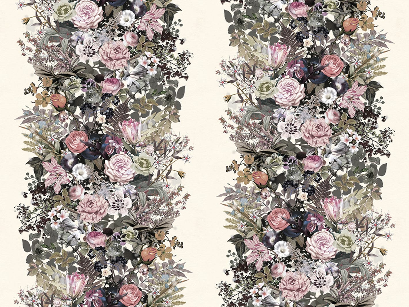 Flowerbed, Vintage, Rebel Walls 3