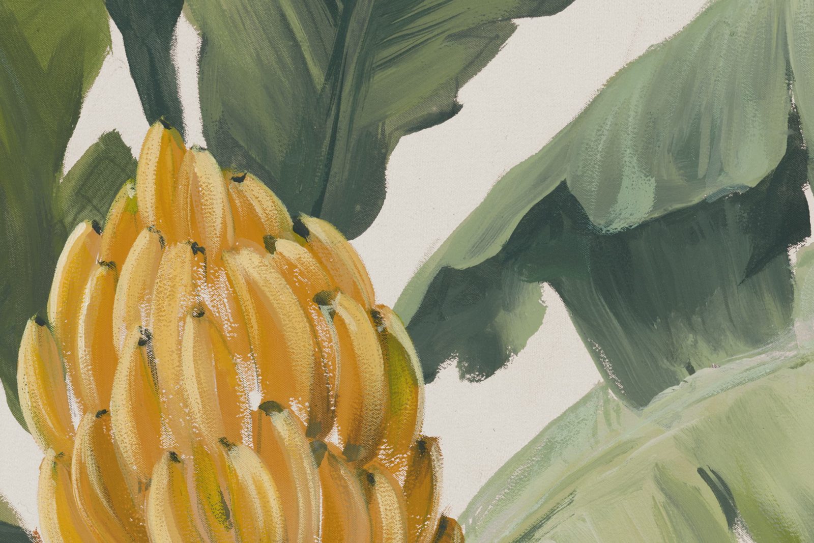 Banana Leaf, White, Rebel Walls 4