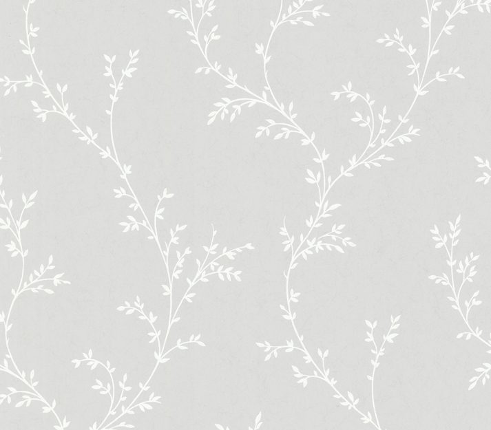 Milton, Grey Luxury Leaf, 1838 Wallcoverings, 5.3mp / rola