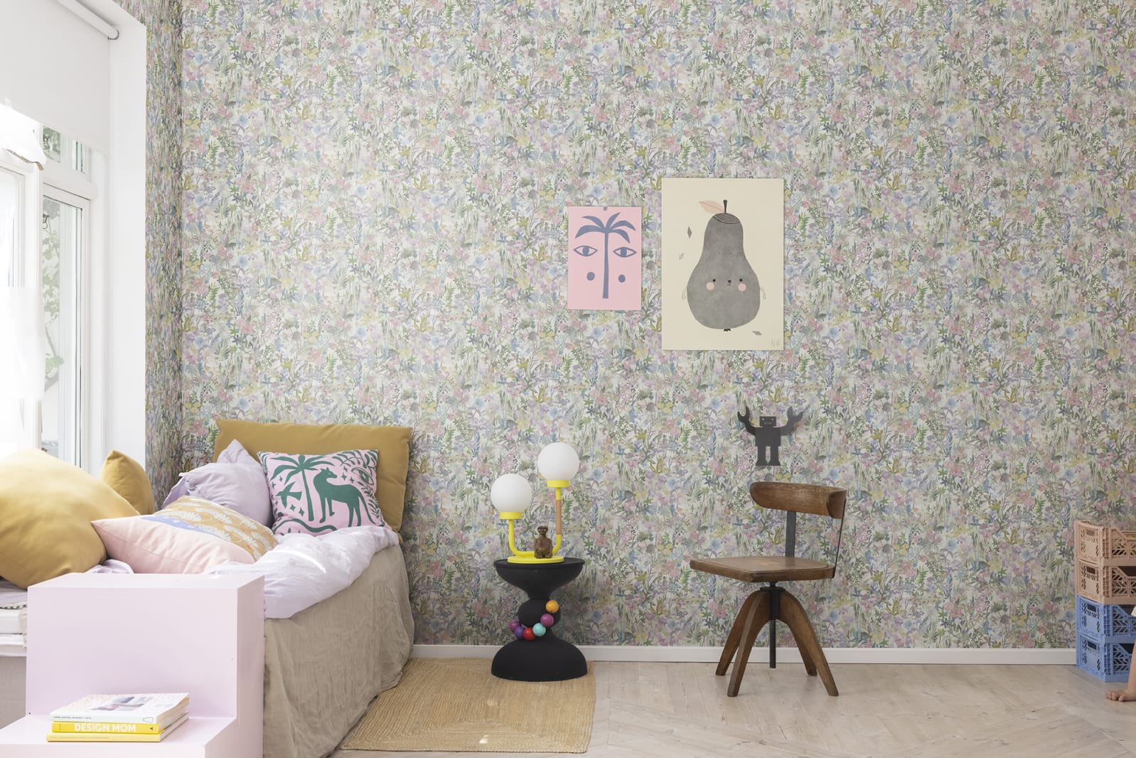 Poppy Meadow, Pastel, Rebel Walls 3