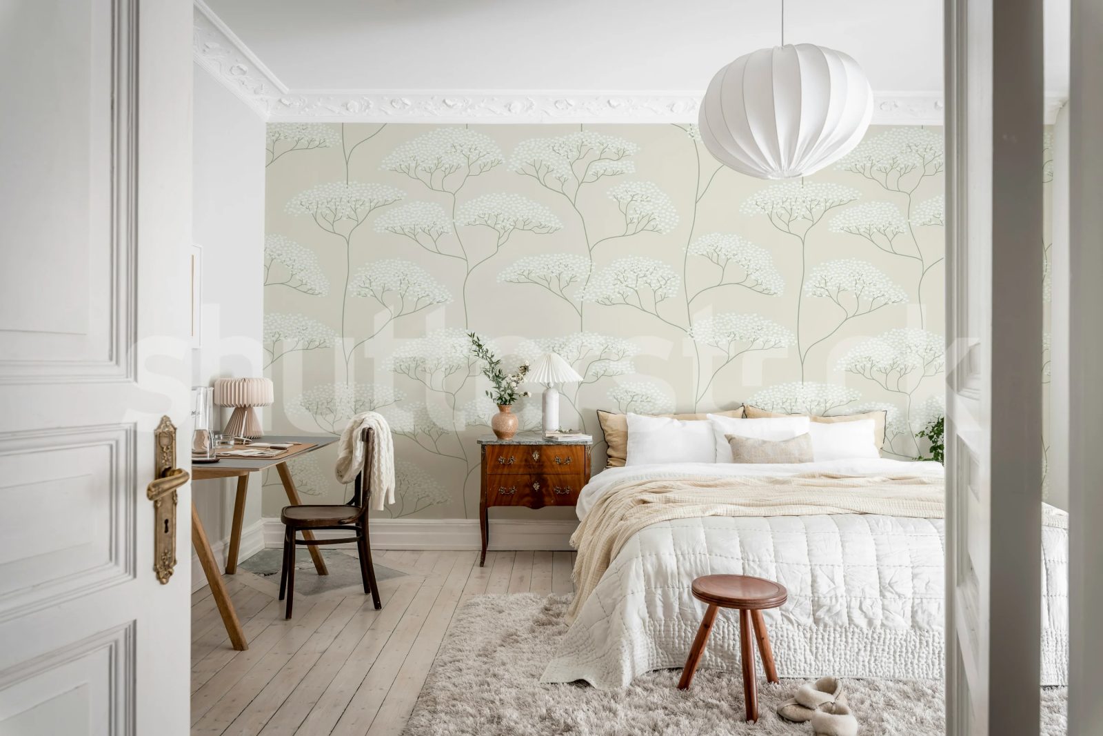 Cow Parsley, Gray, Rebel Walls 3