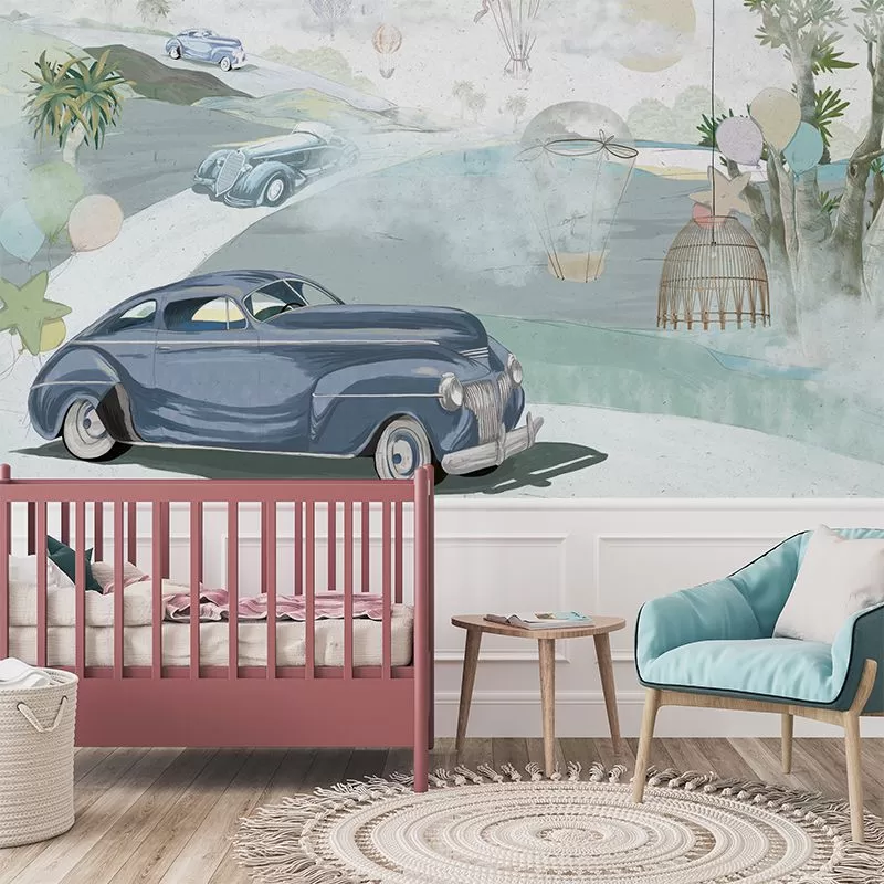 Retro cars (blue), VLAdiLA 2